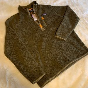 Men’s Patagonia half zip retro pile Sherpa jacket